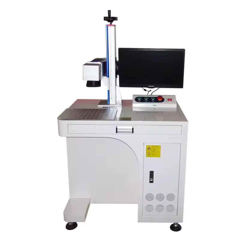 3D Mopa Dynamic Color JPT Raycus 20W 30W 50W Fiber Laser Marking Engraving Machine On Metal