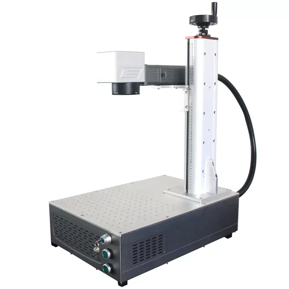 TIPTOPLASER mini portable uv laser marking machine galvo scanner fiber 30w 20w rotary fiber laser marking machine