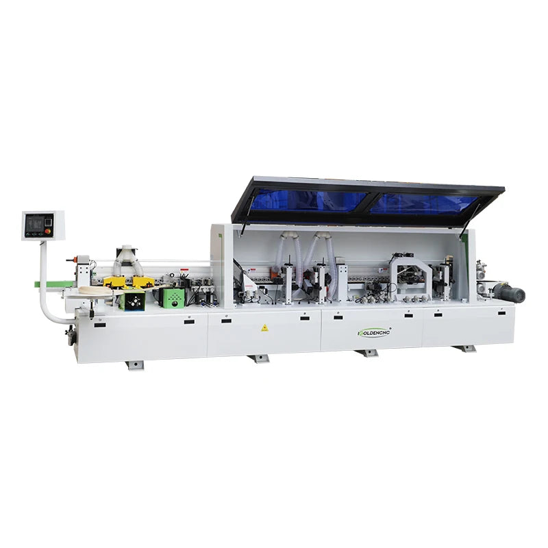 Automatic 8 Function PVC MDF Wood Edge Banding Machine Pre-milling Corner Trimming Grooving Edge Bander Machinery