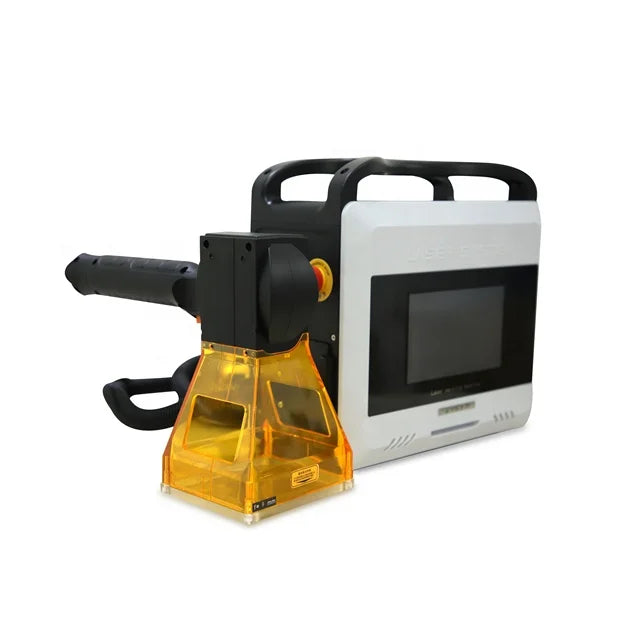 mini portable 20w fiber laser marking machine for logo date QR code