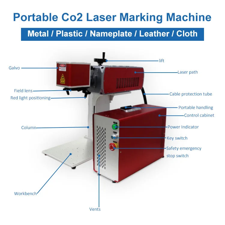 Laser Engraving Marker 30w 50w 100w Fiber Laser Marking Machine for Ring Jewelry