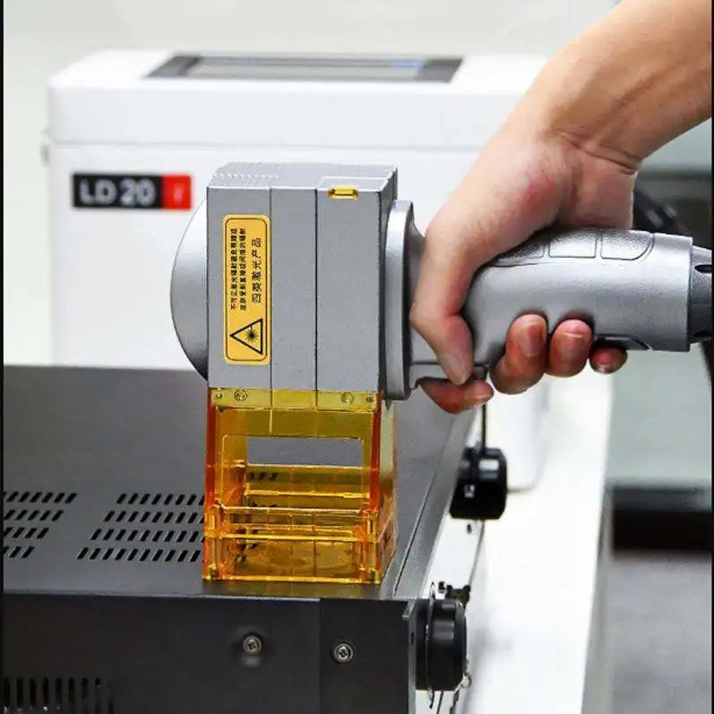 LD20i portable handle fiber laser marking machine for hard plastic and metal