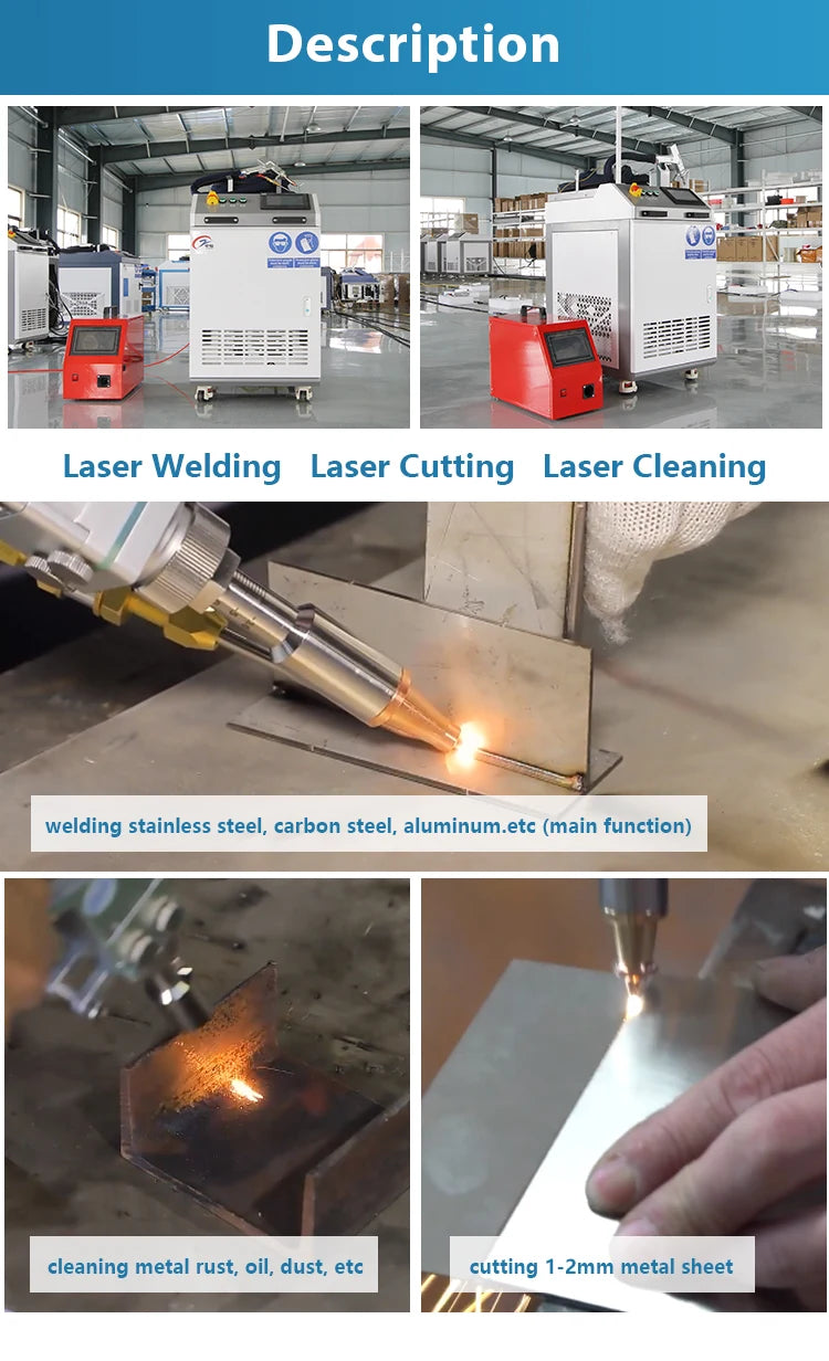 Zhongcan Laser Welder Metal Stainless Steel Aluminum Handheld 2000w Laser Welding Machine