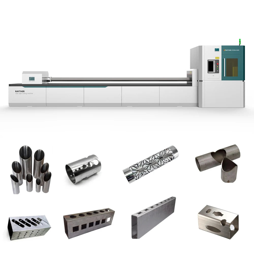 Manufacturer Supply 1kw 2kw  3kw 6kw CNC Fiber Laser Pipe Tube Laser Cutting Machine