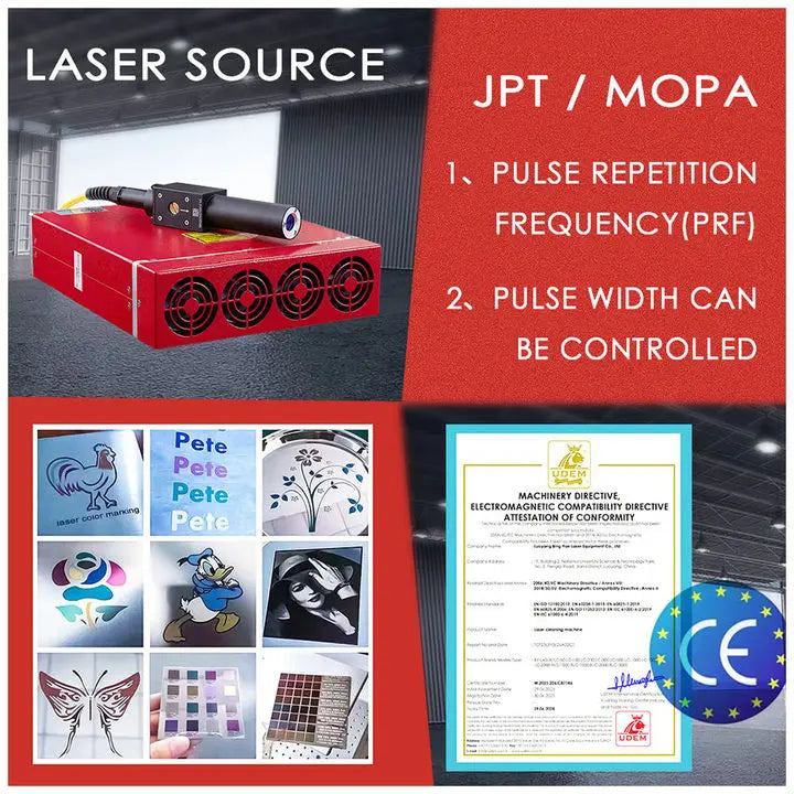 JPT/RAYCUS Laser Marking Machine Fiber Laser Marking Machine 20W/30W/50W/60W/70W/100W