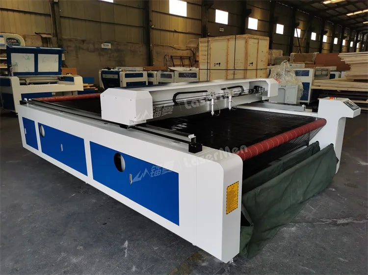 large size co2 laser fabric cutting machine with auto feeding 1625 co2 camera laser cutting machine cloth textile