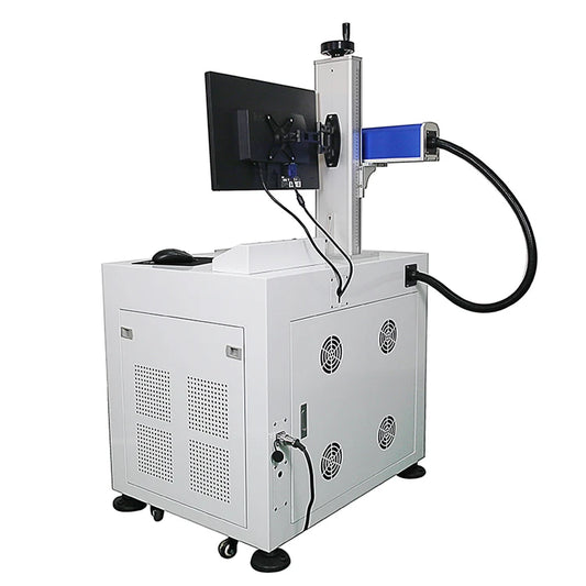 Second-hand 20W JGH-101 Fiber Laser Marking Machine widely used in integrated circuit chips and computer accessories