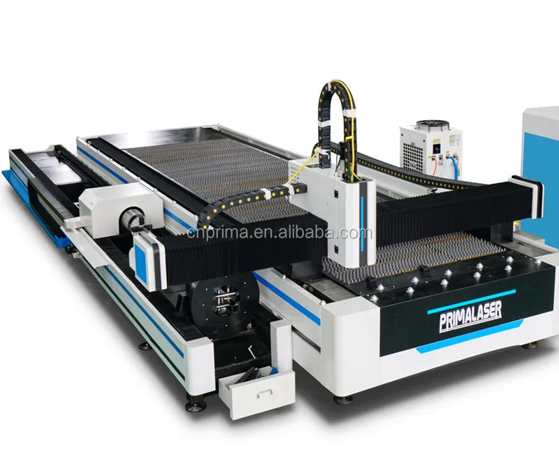 square tube & round tube cut 1500*3000mm fiber laser cutting machine with Rotary axis