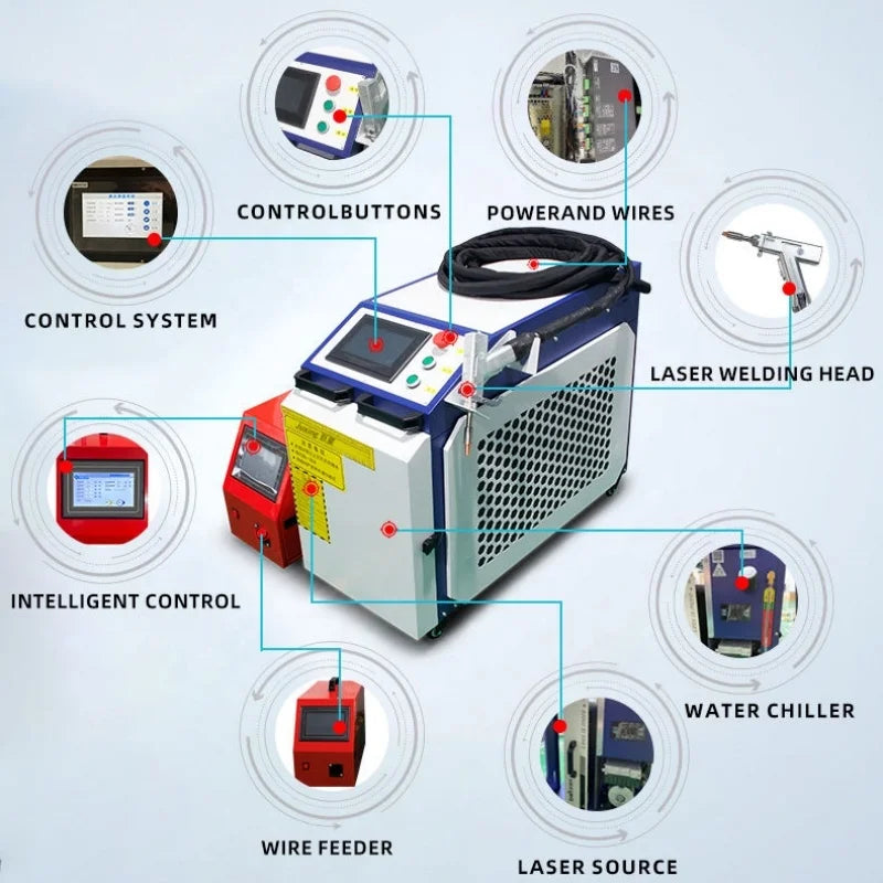 RAYCUS 1500W Desktop Portable Laser Welder Handheld Fiber Laser Welding Machine Factory Sale 1500W Fiber Laser Welder