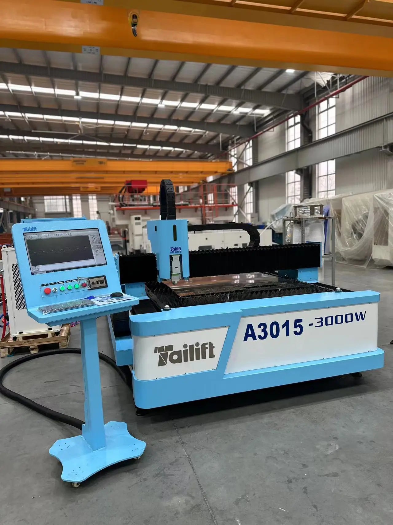 Tailift fiber laser machine 3015 with 3000W laser cut steel and steel laser cutting machine with CE