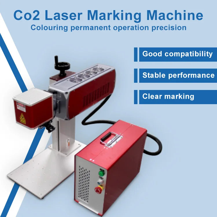 Wood Leather Nonmetallic Material CO2 Laser Engraving Marking Machine Mini Desktop 20W 30W 50W CO2 Laser Marking Machine