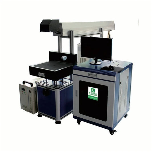 20W Laser Source 3d large working area co2 laser marking machine for paper wood plastic bottom