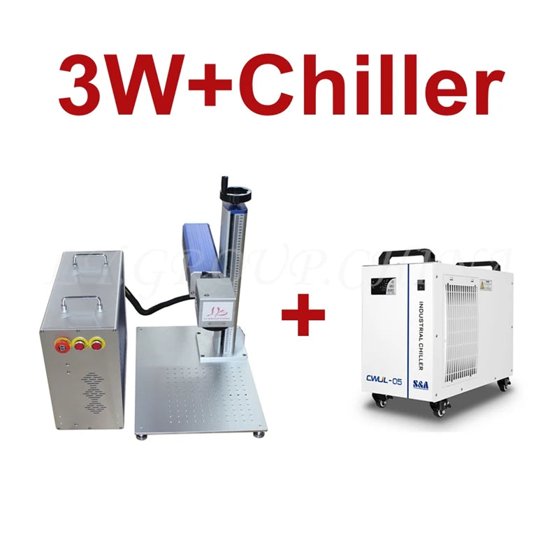 Separated LY 3W 5W Ultraviolet UV Laser Marking Machine JPT Seal 355 Model 220V 110V Special Use CWUL-05AH Cool Chiller