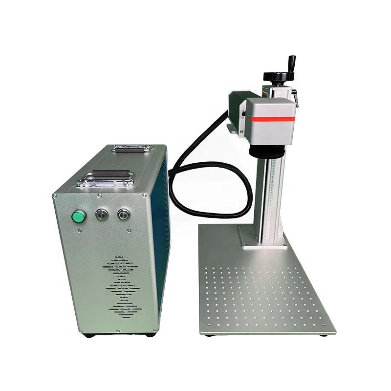 High Precision Fiber Laser Marking Machine / Advertising Industry Mini Split Fiber Laser Metal Marking Machine