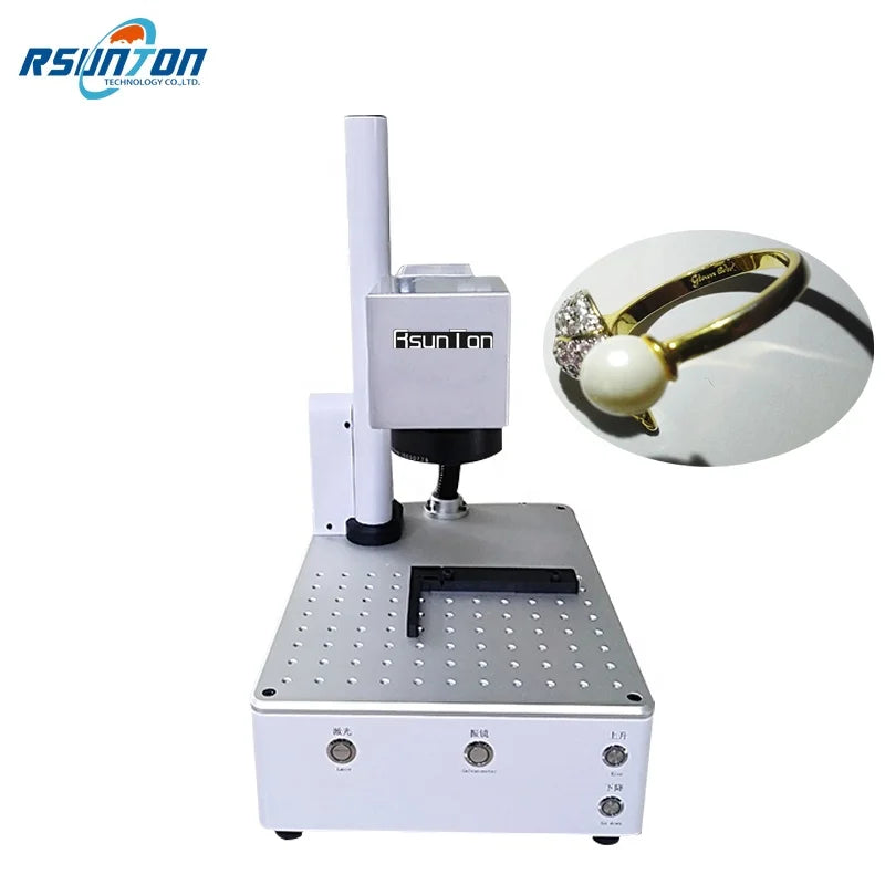 Mini High-Performance PCB laser marking machine for led lights bulbs with 20W 30W Fiber led bulb laser marking machine