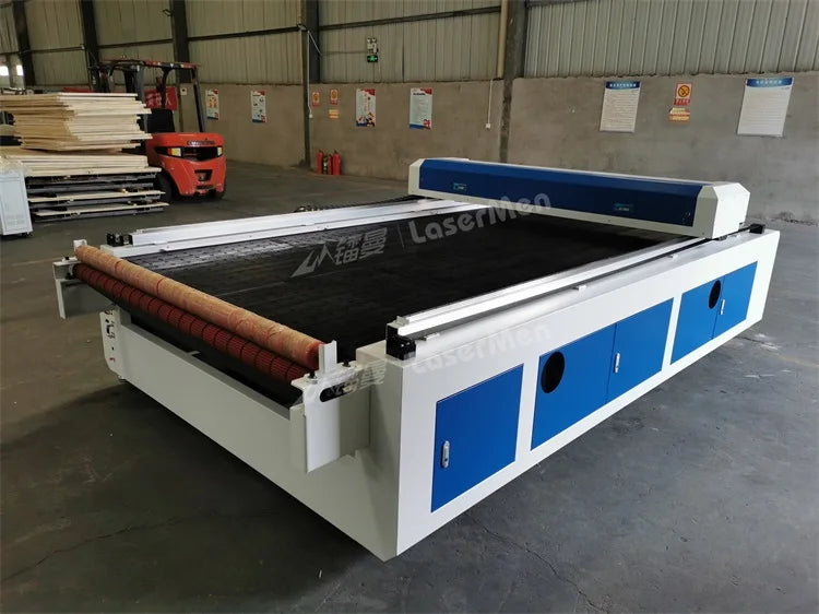 large size co2 laser fabric cutting machine with auto feeding 1625 co2 camera laser cutting machine cloth textile