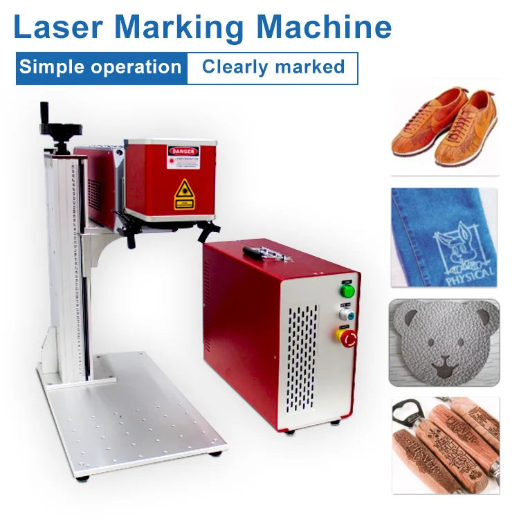 Wood Leather Nonmetallic Material CO2 Laser Engraving Marking Machine Mini Desktop 20W 30W 50W CO2 Laser Marking Machine