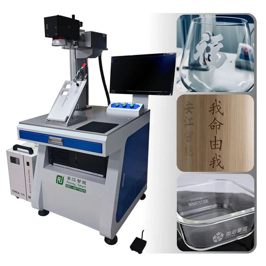 High Productivity UV Laser Marking Machine 5W 10W UV Laser For Wood and Glass Engraving