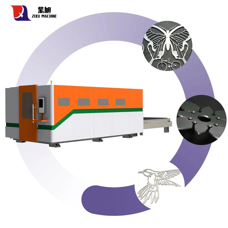 ZIXU Mini Fiber Laser Cutting Machine 3000W to 6kw New Small Shanghai Model for Metal Drawing Head Nozzles