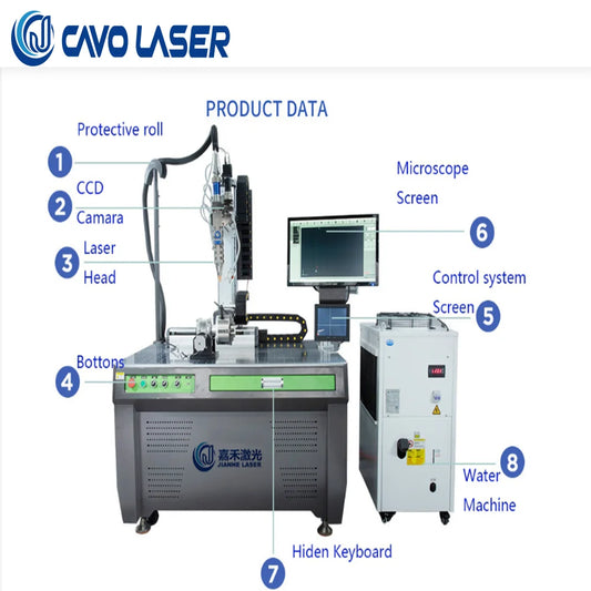 laser welding machine with seam tracking system 1500w 2000w automatic laser welding machine with ccd camera table laser welding