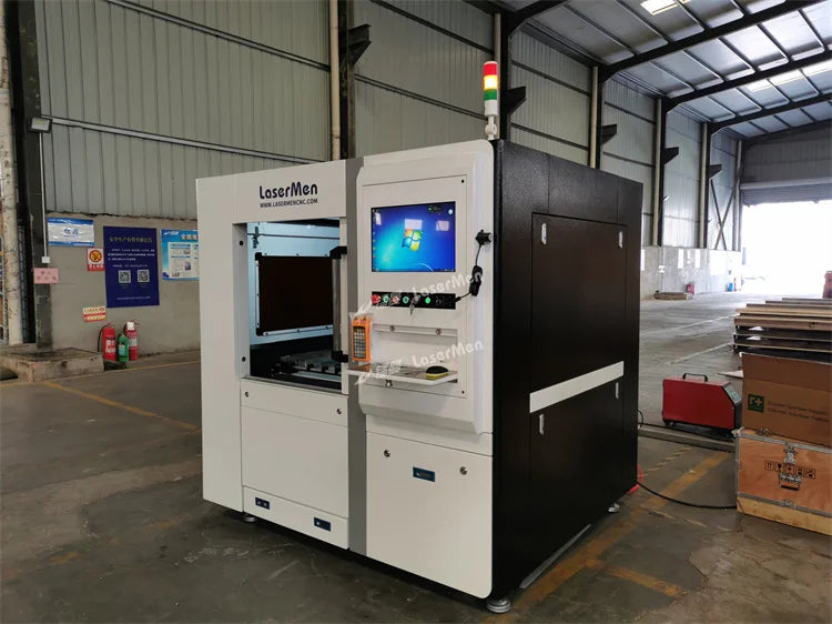 New product LM-6080P 1.5kw small size fiber laser cutting machine with high cutting precision